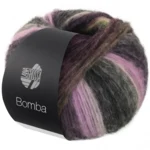 Lana Grossa Bomba 10 Orchidée/mûre/beige gris/vert gris/gris foncé