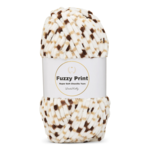 LindeHobby Fuzzy Chenille Print 02 Café du matin