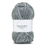 LindeHobby Fuzzy Chenille Silver Lurex 05 Gris foncé