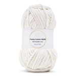 LindeHobby Fuzzy Chenille Gold Lurex 01 Blanc