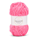 LindeHobby Fuzzy Chenille Gold Lurex 49 Rose fluo