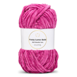 LindeHobby Fuzzy Chenille Gold Lurex 44 Fuchsia clair