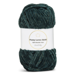 LindeHobby Fuzzy Chenille Gold Lurex 19 Vert foncé néphéline