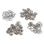 LindeHobby Boutons-pression, 20 pcs, 9.5 mm Blanc