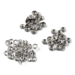 LindeHobby Boutons-pression, 20 pcs, 9.5 mm Acier inoxydable