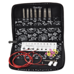 ChiaoGoo Set d'Aiguilles Circulaires Interchangeables Twist Red Lace, Small, 10 cm