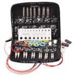 ChiaoGoo Set d’Aiguilles Circulaires Interchangeables Twist Red Lace, Complet, 10 cm