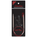 ChiaoGoo Aiguilles Circulaires Knit Red Acier Inoxydable (23-100 cm) 40 cm