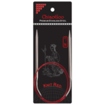ChiaoGoo Aiguilles Circulaires Knit Red Acier Inoxydable (23-100 cm) 80 cm