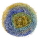 Lana Grossa Basta Mista 101 Jaune moutarde/Vert tilleul/Bleu royal/Bleu jean/Gris/Gris souris