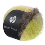 Lana Grossa Basta Mista 117 Brun gris/taupe/jaune/jaune clair/olive clair