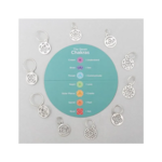 KnitPro Chakra Marqueurs de Mailles, Argent