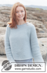 263-33 Seafoam Serenity Sweater by DROPS Design