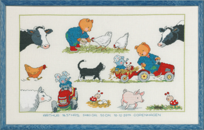 Kit de Broderie Bobbi Fermier 44x27cm