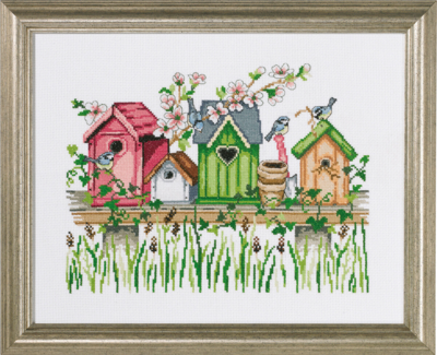 Kit de broderie Nichoir à oiseaux R5311 37 x 29 cm
