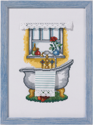Kit de Broderie Salle de Bain 20 x 28 cm R5386