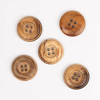 DROPS Bouton de bois d'olivier 20 mm (n° 511)